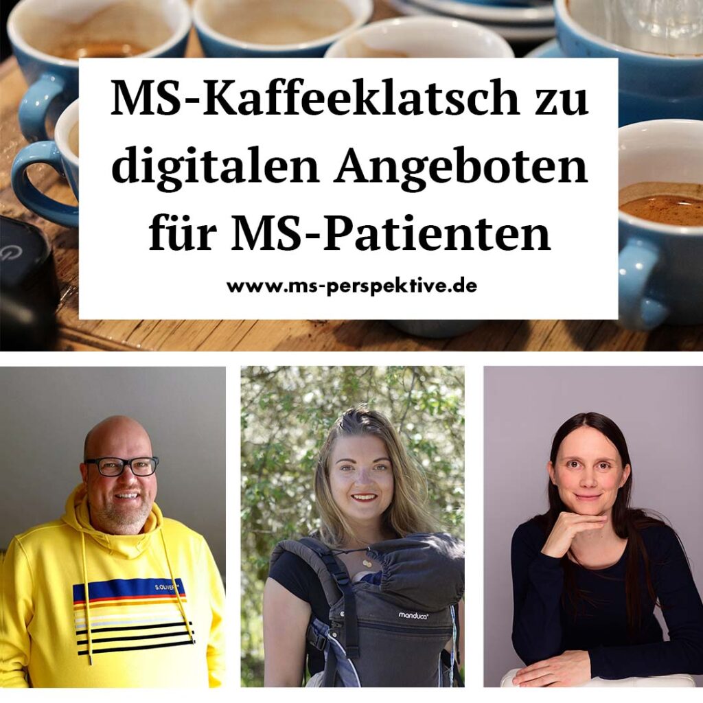 Cover zum MS-Kaffeeklatsch zu digitalen Angeboten für MS-Patienten | Podcast #139